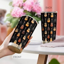 Taza De Café Tumbler Oasisdream De 600 Ml Con Estampado De Guitarra - Venta Internacional.