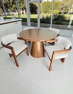 Foto 2 | Foto 2 | Comedor Moderno De Madera Para 4 Personas Gris Claro