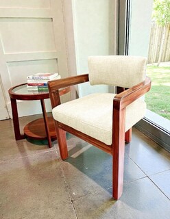 Foto 3 | Foto 3 | Comedor Moderno De Madera Circular Para 4 Personas Color Beige