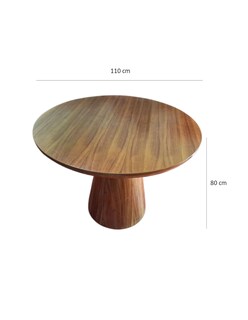 Foto 7 | Foto 7 | Comedor Moderno De Madera Circular Para 4 Personas Color Beige