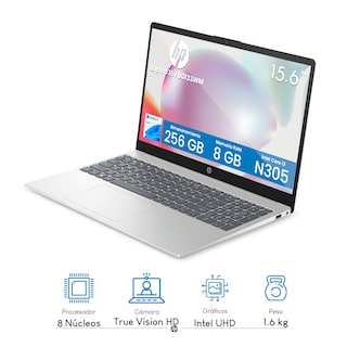 Foto 2 | Foto 2 | Laptop HP 15-FD0133WM Intel Core i3-N305 8GB RAM 256GB SSD 15.6” FHDd Windows 11 Home + Audífonos Bluetooth y Mochila