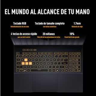 Foto 4 | Foto 4 | Laptop Asus Tuf Gaming F16 Rtx 5050 Intel Core I5 16gb 1tb Ssd 16'' Fhd+ Wuxga Con Copilot Gris