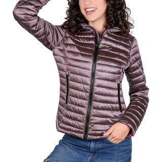 Foto 2 | Foto 2 | Chamarra Corta Capitonada Para Mujer Con Bolsillos Greenlander Purpura