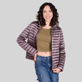 Foto 4 | Foto 4 | Chamarra Corta Capitonada Para Mujer Con Bolsillos Greenlander Purpura