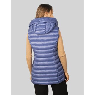 Foto 7 | Foto 7 | Chaleco Largo Capitonado Para Mujer Con Bolsos Al Costado Greenlander Azul