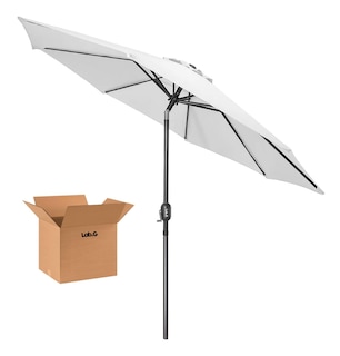 Foto 1 | Foto 1 | Sombrilla Lab.g De Jardín Exterior Plegable Inclinación Blanca