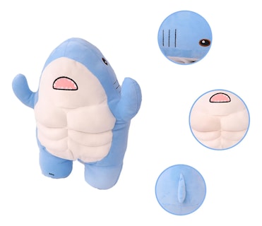 Foto 2 | Foto 2 | Juguete Belug Peluche Musculoso De Tiburón Azul