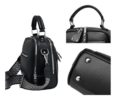 Foto 5 | Foto 5 | Bolsa Belug Crossbody De Mano Mujer Bandolera Negro