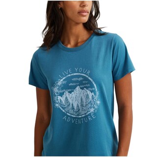 Foto 3 | Foto 3 | Blusa Eddie Bauer Estampado Paisaje Para Mujer Azul