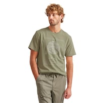 Playera Eddie Bauer Bosque Montaña Para Hombre Verde