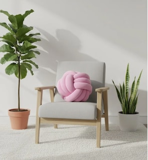 Foto 3 | Foto 3 | Cojín Decorativo Rosa Sala Recamara Minimalista