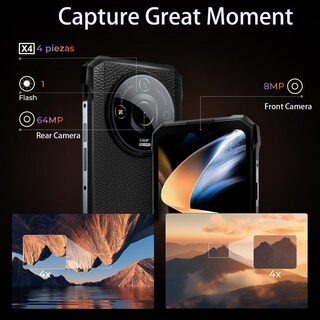 Foto 6 | Foto 6 | Smartphone Rugerizado HOTWAV T7 Pro 6.6" 2K 12 GB RAM (6+6) 256 GB ROM