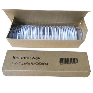 Foto 5 | Foto 5 | Cápsulas Para Monedas Befasway De Plástico Transparente 20 Unidades 19/21/25/30/40 Mm - Venta Internacional.