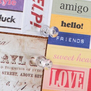 Foto 6 | Foto 6 | Push Pins Yalis 600 Unidades Cabeza De Plástico Transparente Y Punta De Acero - Venta Internacional.