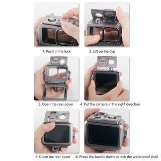 Foto 7 | Foto 7 | Estuche Impermeable Acogedor Para Gopro 11/10/9 De Hasta 40 M - Venta Internacional.