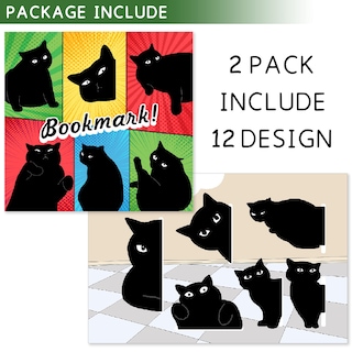 Foto 5 | Foto 5 | Marcadores Magnéticos Yasest Cute Cat Juego Surtido De 12 Piezas - Venta Internacional.