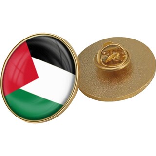 Foto 1 | Foto 1 | Pin De Metal Con Emblema Nacional De La Bandera Palestina 2.5 Cm Para Ropa - Venta Internacional.