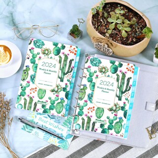 Foto 2 | Foto 2 | Planner Rellena El Maaibok 2024 De Enero A Diciembre Tamaño A5 7 Agujeros Semanalmente Y Mensualmente - Venta Internacional.