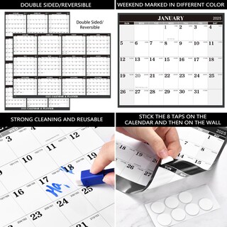 Foto 5 | Foto 5 | Calendario De Pared Artfan 2025 Anual 34 6 X 22 10 Cm Borrado En Seco Y Húmedo - Venta Internacional.