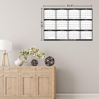 Foto 6 | Foto 6 | Calendario De Pared Artfan 2025 Anual 34 6 X 22 10 Cm Borrado En Seco Y Húmedo - Venta Internacional.