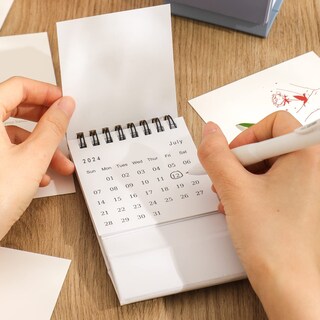 Foto 7 | Foto 7 | Calendario De Escritorio Stiamvd 2025-2026 En Miniatura Blanco Con Pegatinas - Venta Internacional.