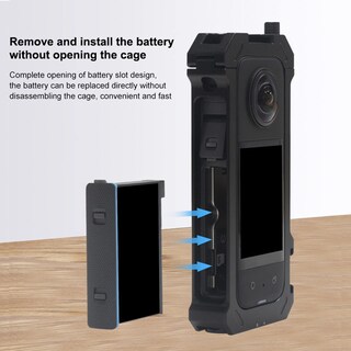 Foto 4 | Foto 4 | Funda Protectora Marco Y Jaula Con Zapato Antifrío Para Insta360 X3 - Venta Internacional.