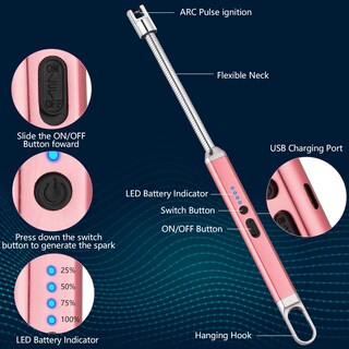 Foto 2 | Foto 2 | Encendedor Eléctrico Meiruby Regalo Para El Día De San Valentín Recargable Por Usb - Venta Internacional.