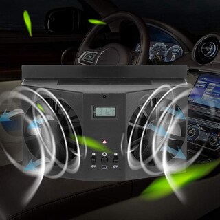 Foto 6 | Foto 6 | Ventilador Solar Naroote Mini Car Con Pantalla De Temperatura De 2 W De Potencia - Venta Internacional.