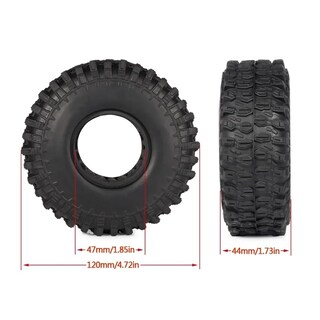Foto 2 | Foto 2 | Neumáticos 1/10 Rc Crawler 1.9 De Goma De 120 X 44 Mm Con Insertos De Espuma - Venta Internacional.