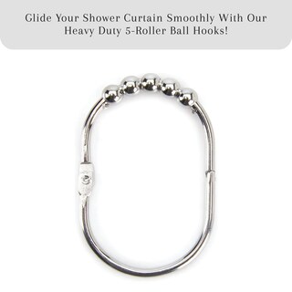 Foto 2 | Foto 2 | Juego De Anillos Para Cortina De Ducha 12 Rodillos Fáciles De Deslizar 2 Libras Depósito - Venta Internacional.