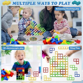 Foto 3 | Foto 3 | Juego De Bloques Apilables Tetra Tower Balance De 64 Piezas Durante Más De 2 Años - Venta Internacional.