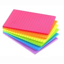Sticky Notes Vanpad Forradas 10 X 15 Cm 6 Colores 45 Hojas 6 Blocs - Venta Internacional.