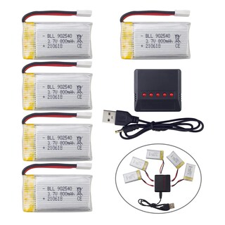 Foto 1 | Foto 1 | Batería De Litio De 3 7 V 800 Mah Con Cargador 5 En 1 Para Syma Drone - Venta Internacional.