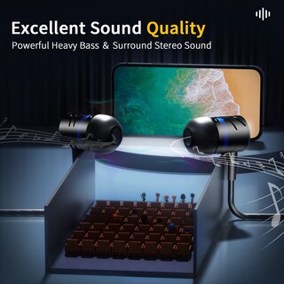 Foto 2 | Foto 2 | Paquete De 5 Auriculares Wired Anniong Con Micrófono Android Ios - Venta Internacional.