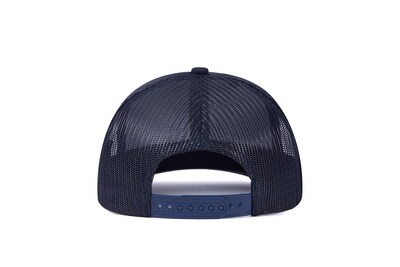Foto 4 | Foto 4 | Gorra De Béisbol Trucker Personalizada Con Logo En Malla Color Azul Marino - Venta Internacional.