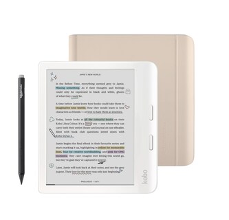 Foto 1 | Foto 1 | Kobo Libra Color Blanco Ereader + Funda