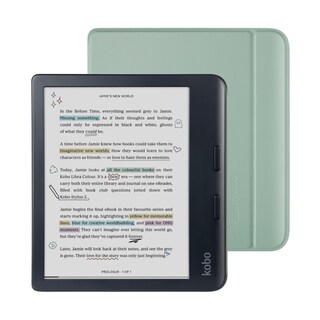 Foto 1 | Foto 1 | Kobo Libra Color Ereader Negro Con Funda
