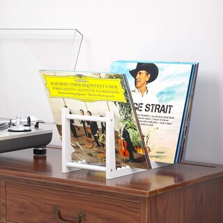 Foto 2 | Foto 2 | Soporte Para Discos De Vinilo Niubee Acrílico Blanco Para 50 Lps - Venta Internacional.