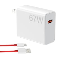 Cargador Turbo Rápido De Pared Xiaomi 67w Con Cable Tipo C De 1.5 M - Venta Internacional.
