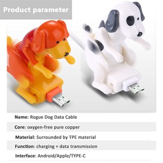 Foto 3 | Foto 3 | Cable De Carga Ikasus Funny Humping Dog Para Iphone Y Android - Venta Internacional.