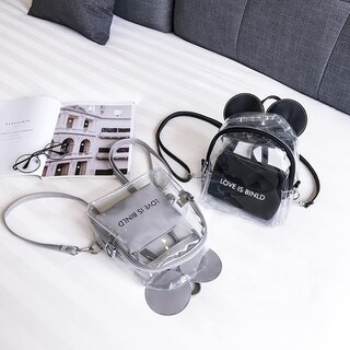 Foto 7 | Foto 7 | Bolso De Hombro Mosstyus Holográfico De Pvc Transparente Con Forma De Corazón Blanco #2 - Venta Internacional.