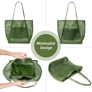 Foto 7 | Foto 7 | Bolso De Mano Kalidi Beach Mesh Hobo Plegable De 23 Litros Para Mujer - Venta Internacional.