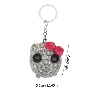 Foto 6 | Foto 6 | Juguete De Peluche Para Hámster Con Sonido Y Llavero Tejido Con Forma De Triste Hámster - Venta Internacional.