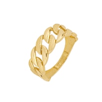 Anillo Zekie 7149 Oro 10k Amarillo Eslabones No. 8