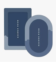 Tapete Baño Ultrasuave Xtellar Antideslizante Absorbente Azul 2 Piezas