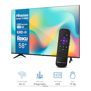 Foto 2 | Foto 2 | Pantalla Tv Hisense 58'' Smart Roku Tv 58r6e5 + Mysterybox