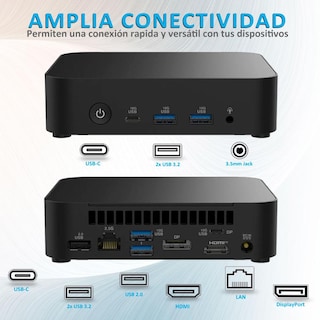 Foto 3 | Foto 3 | Computadora Mini Pc Asus Essential Intel N97 8gb Ddr5 256gb Ssd Monitor 21.5'' Touch Teclado Mouse W11h