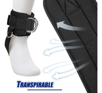 Foto 4 | Foto 4 | Grilletes Para Tobillo Belug Con Talonera Abductor 4pzs Rosa Negro