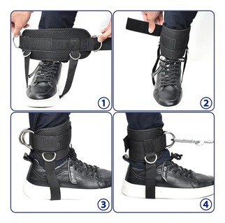 Foto 5 | Foto 5 | Grilletes Para Tobillo Belug Con Talonera Abductor 4pzs Rosa Negro