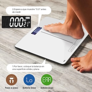 Foto 4 | Foto 4 | Báscula Digital Belug Corporal Electrónica Blanco